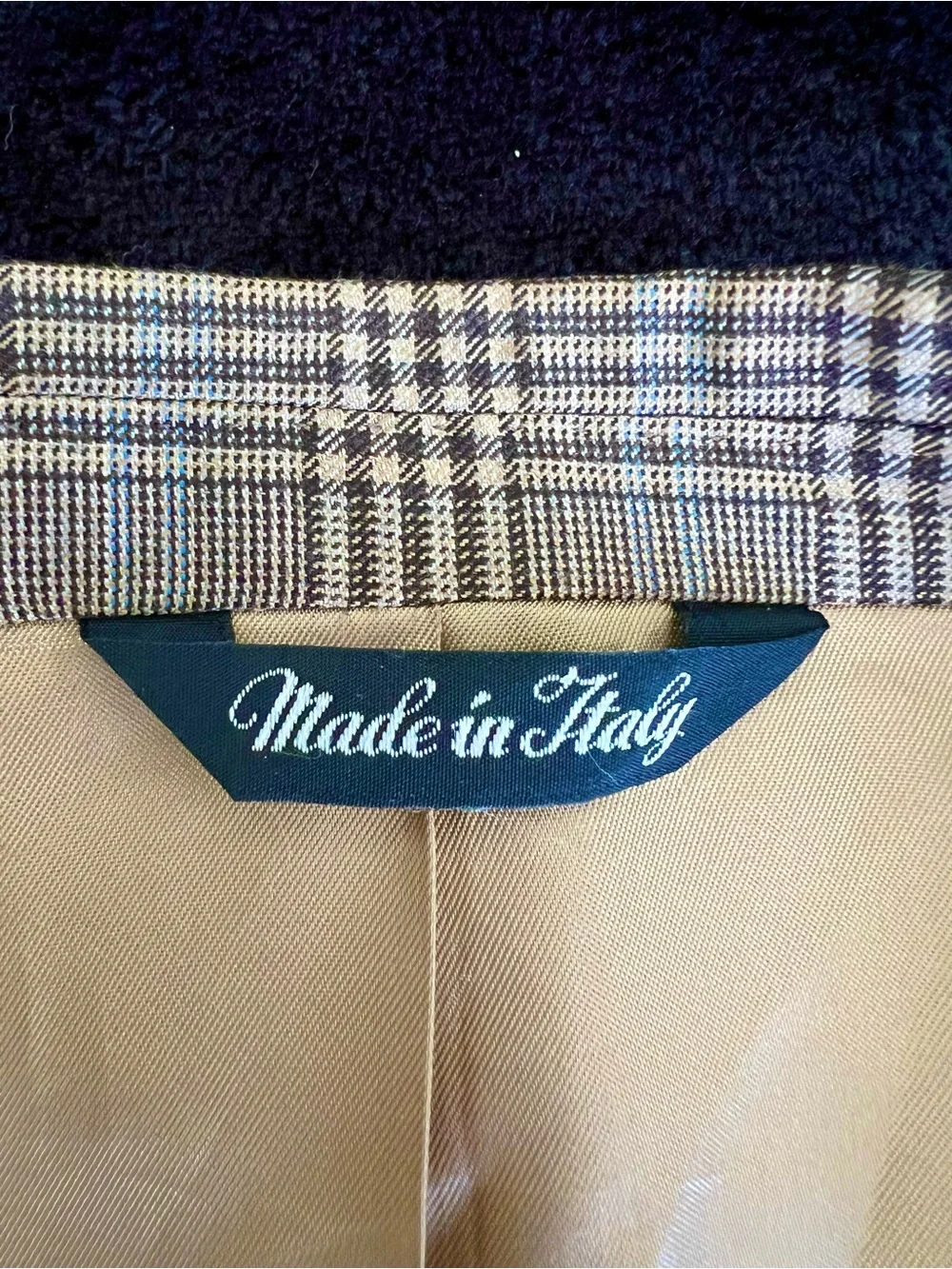 Bloomingdale's Italian Reda Super 130, Sport Coat , Beige with Blue Windowp